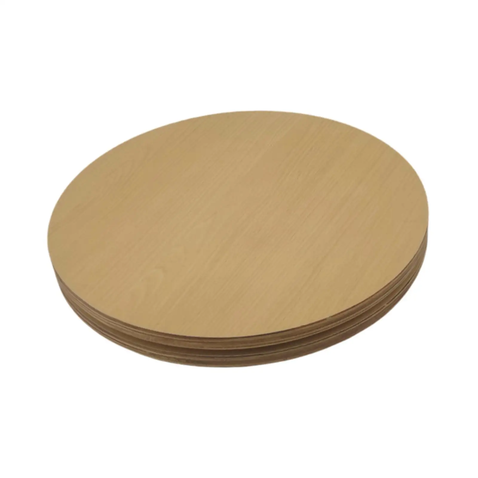 Durable Wooden Swivel Stand 360 Degree Rotating Turntable Wheel Anti Slip Base for Packaging Stations and Crafting