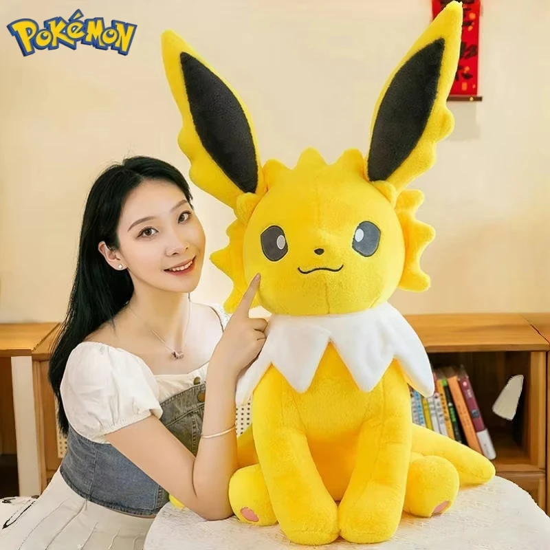 45/60/80CM Big Size Pokémon Jolteon Plushies Pokemon Vaporeon Cartoon Anime Stuffed Room Ornament Comfortable Soft Doll Toy Gift