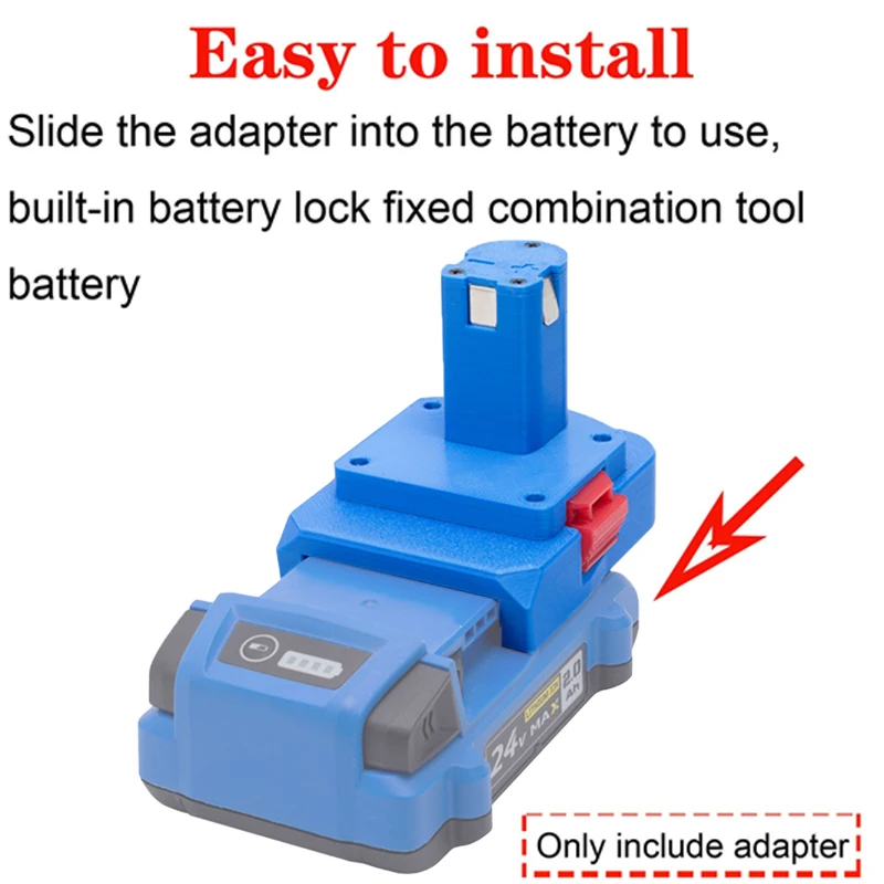 Imagem -04 - Adaptador de Bateria para Ryobi One Mais 18v Li-ion Battery Converter Kobalt 24v Li-ion Battery Adapter Acessórios para Ferramentas Elétricas