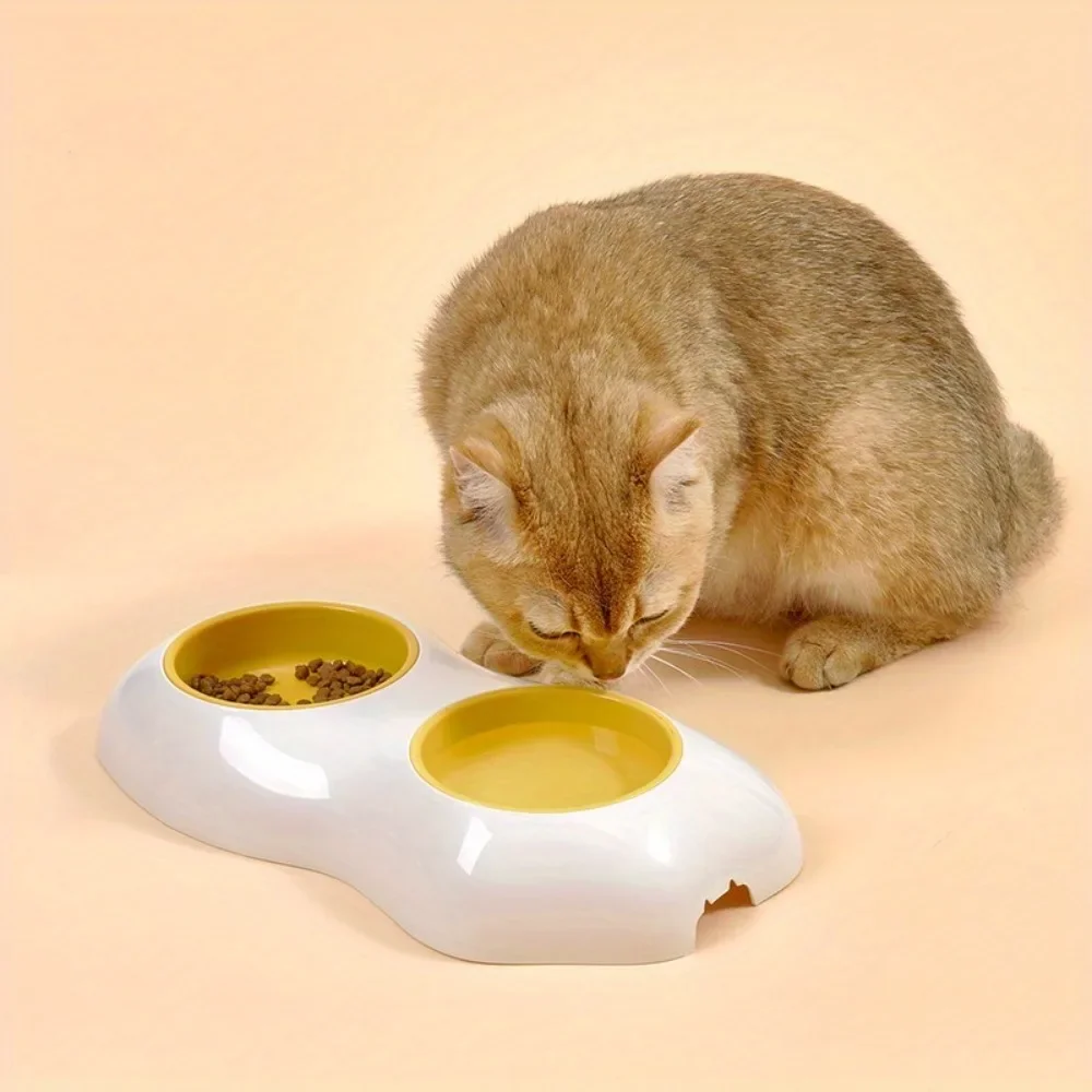 Pet Egg Yolk Feeder Cat and Dog Drinking Water and Feeding Bowl Cat Dog Bowl Pet Supplies Food Bowl Water Bottle Pet Supplies