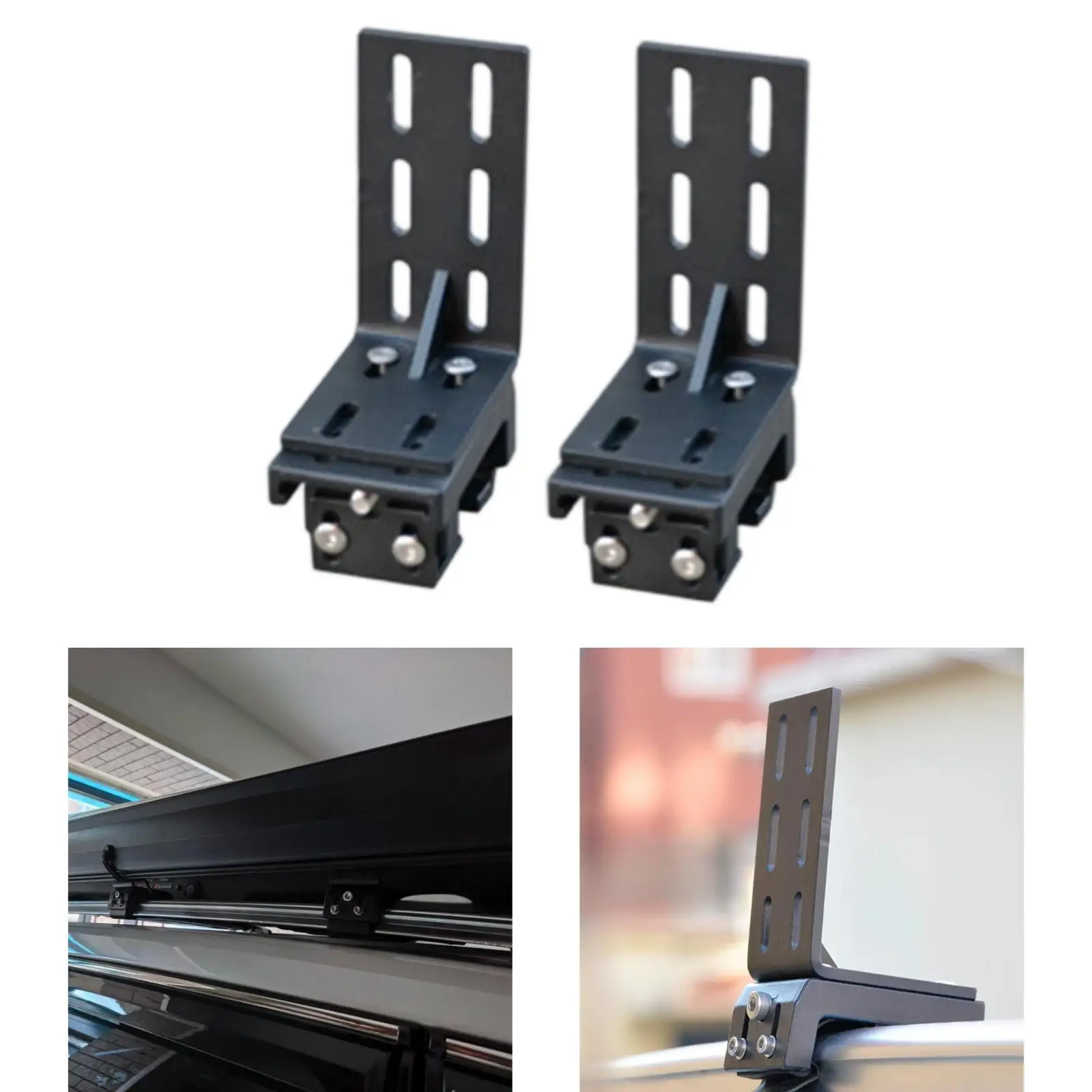 Awning Mounting Brackets Aluminum Alloy Sturdy Roof Rack Tent Support Clamp Versatile Canopy Holder for Road Trip Adventure