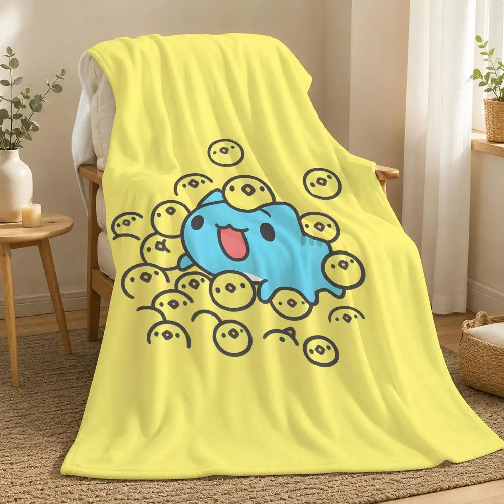 Bugcat Capoo Cartoon Character Throw  flannel blanket, suitable for sofas, beds, offices,  exquisite gift blankets