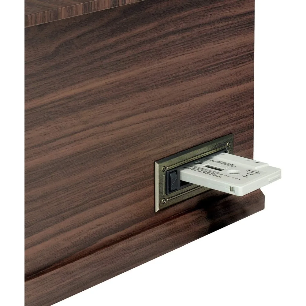 مشغل تسجيل بلوتوث 6 في 1 من Quincy ومركز الوسائط المتعددة مع مكبرات صوت مدمجة، قرص دوار ثلاثي السرعات، مشغل أقراص مضغوطة وكاسيت - تخفيضات كبيرة #4