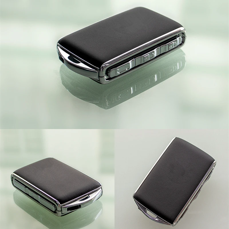 Car Leather Remote Key Case Replacement Key Cover for VOLVO XC60 XC90 XC40 V40 V60 C40 S40 S80 S90 S60 Wooden Remote Key Shell - Image 4