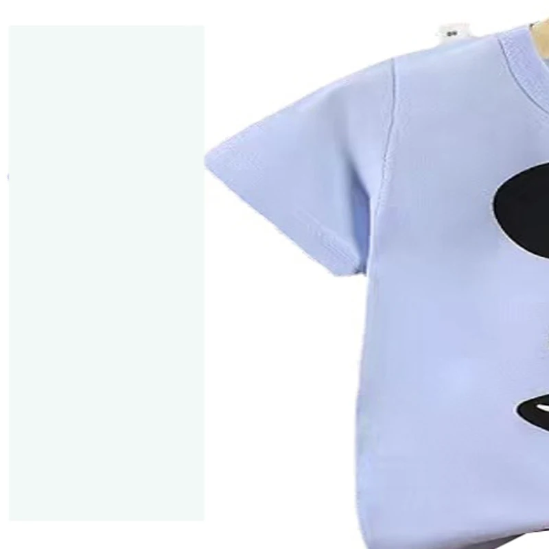 Mickey Mouse Printed Short Sets Child O-neck  Baby Boys Casual Fashion Cartoon Tracksuits Ropa De Niñas 2 A 8 Años Kids Clothes