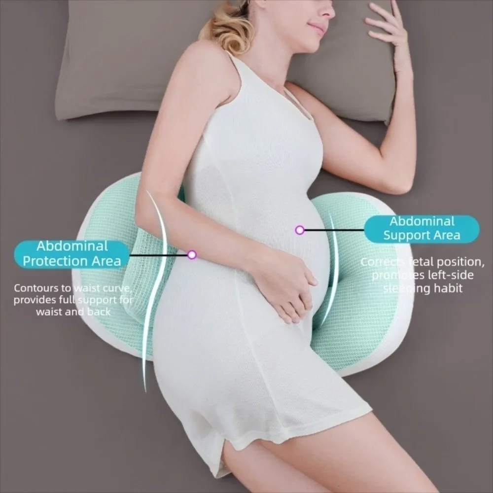 Comfortable U Shaped Pregnancy Pillow Abdominal Support Side Sleep U-shaped Waist Pillows Women Sleeping Body Pillow Pregnant