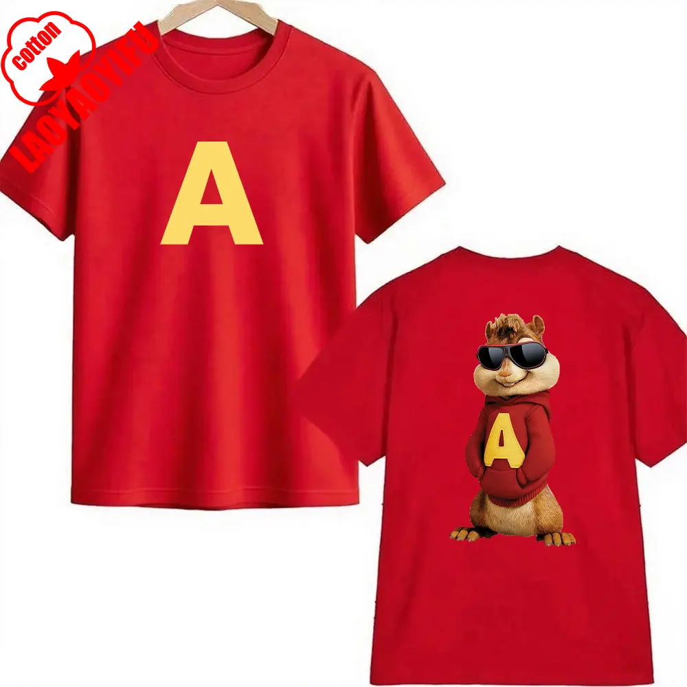 Alvin and The Chipmunks: The Squeakquel's Tshirt Men Women Manfashion 2-sided Print Shirt Is Available for Best Friend Tee Tops