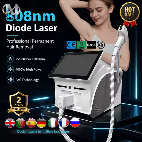 2026 New 5000W FAC diode 755 808 1064 940nm 4 waves laser diode ice titanium laser body painless hair removal machine equipment