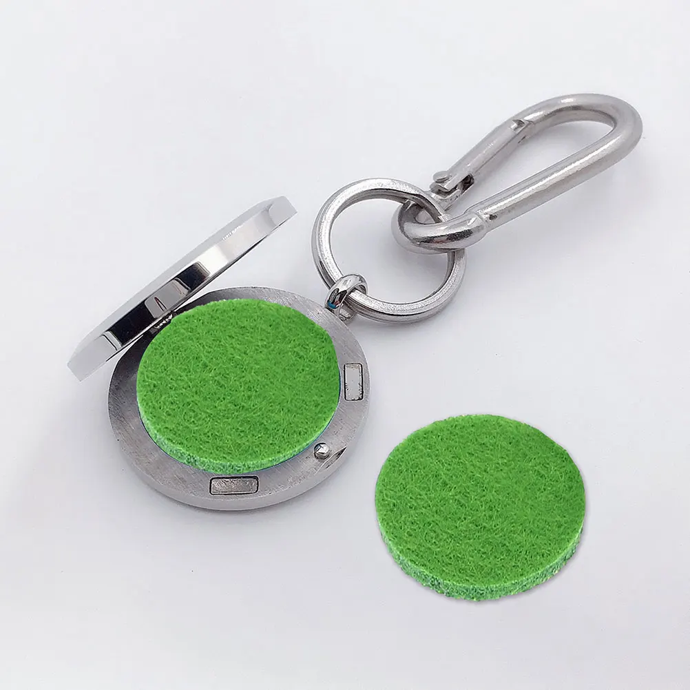 

100Pcs Cotton Essential Oil Pads Car Diffuser Replacement Round Aromatherapy Pads Car Accessory Aroma Supply Aroma Pad