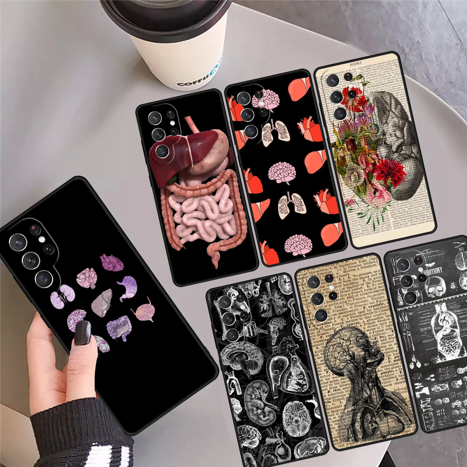 

Чехол для телефона «Мозг человеческих органов» для Samsung Galaxy S24 S25 Ultra S23 S22 Plus S21 FE S20 Note 10 20 Pro