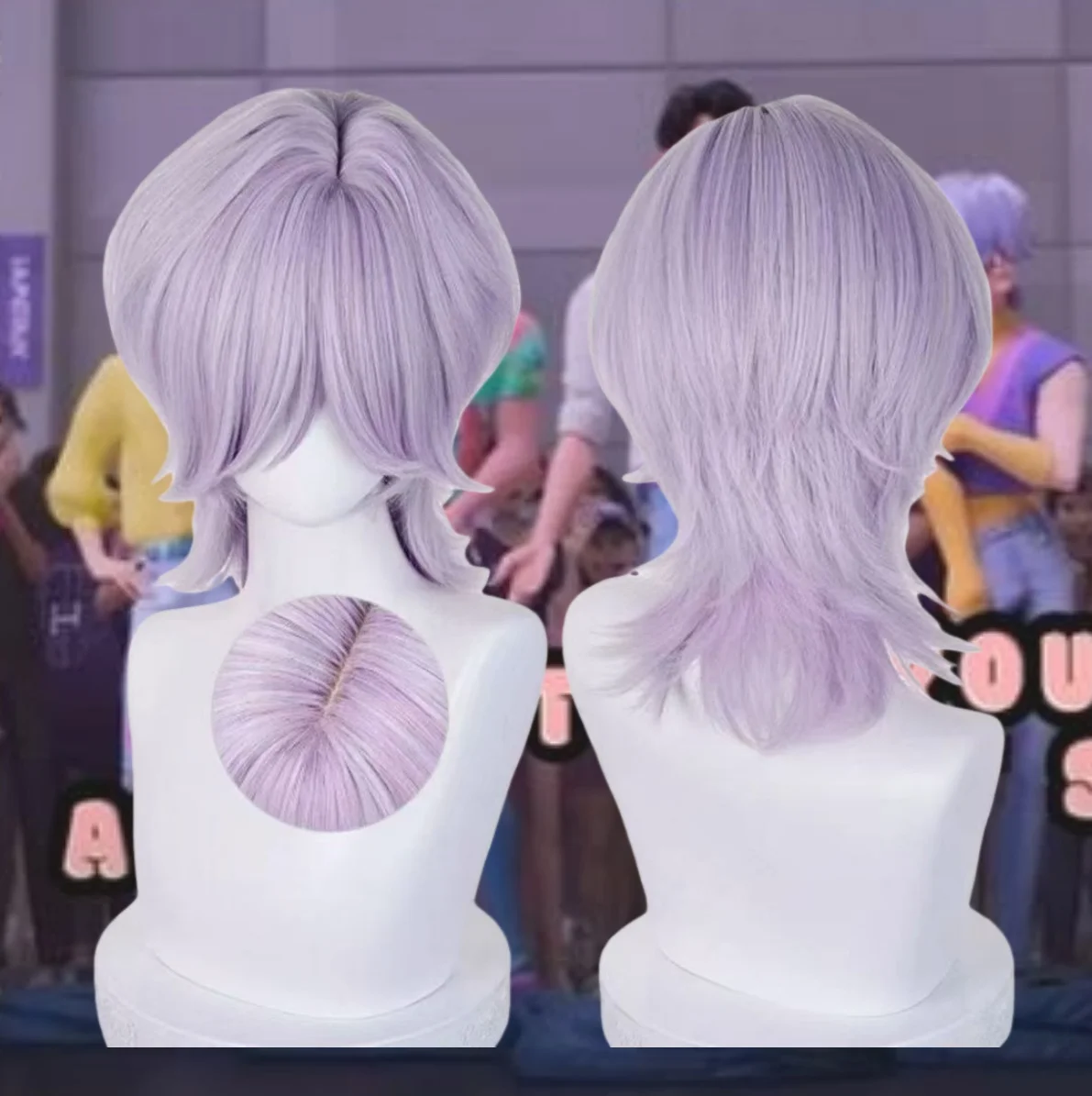 Parrucca cosplay misteriosa Saja Boys di alta qualità Kpop Demon Hunters Cosplay parrucche sintetiche resistenti al calore per film anime