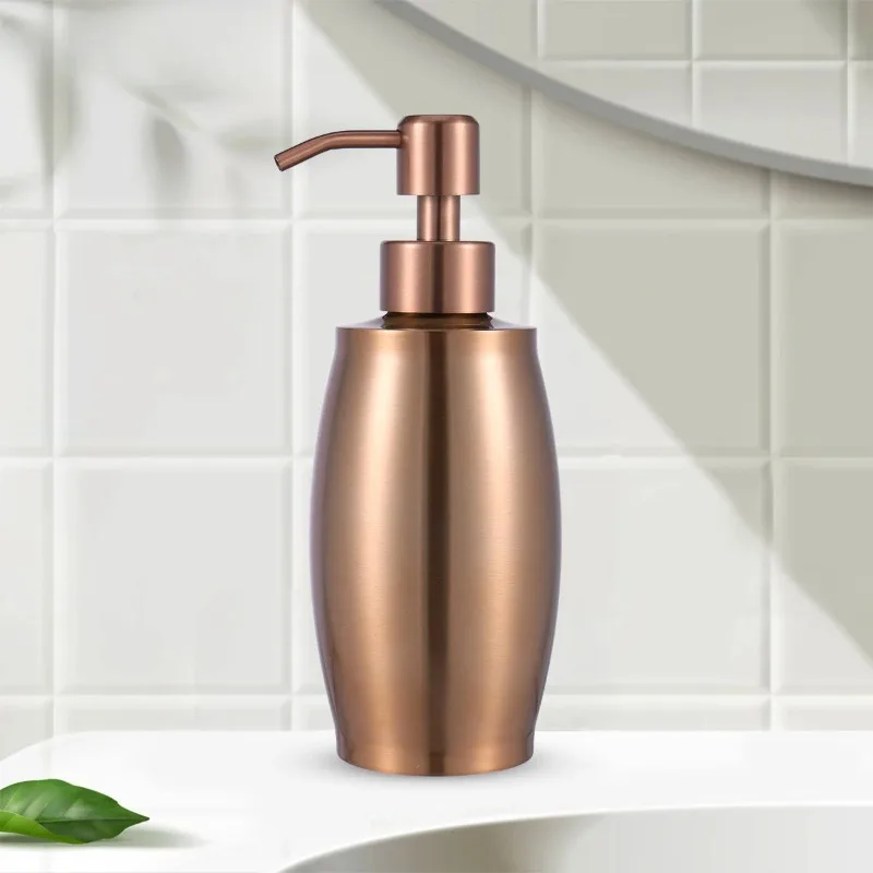 

350ML Soap Dispenser 304 Stainless Steel Refillable Bathroom Shampoo Dispen for Kitchen Sink Dishes Detergent Storage Bottle