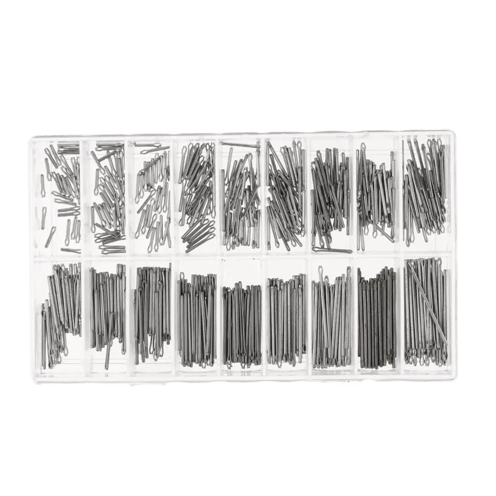 2x360 Pieces 6-23mm Stainless Steel Watch Strap Link Cotter Pin Assortments