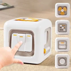 Baby Practice Skills Drawer Cube 6 in 1 Montessori Educational Toys  Sensory Busy Board Fidget Educational Toys for Girl Boy