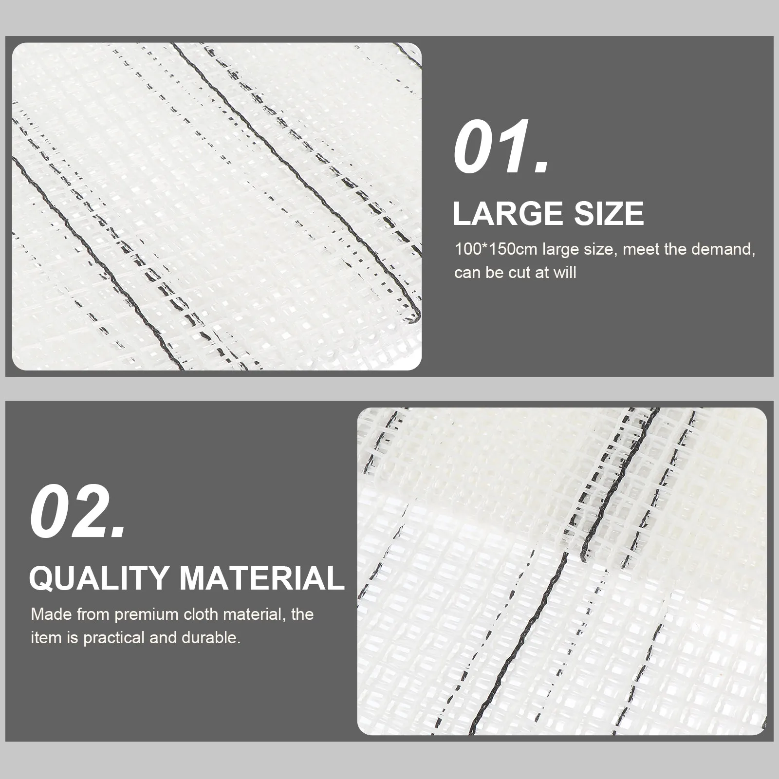 

1Pcs Rug Hooking Mesh High Quality Convenient DIY Carpet Floor Mat Crochet Mesh Rug Making Supplies DIY Carpet Supply