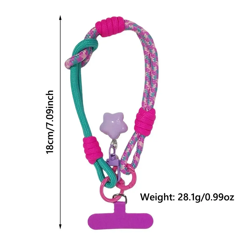 العالمي قابل للتعديل الهاتف الحبل شريط للرسغ أنيق المنسوجة الإبهام حزام المنسوجة 2 في 1 حبل اليد القصيرة للرجال والنساء