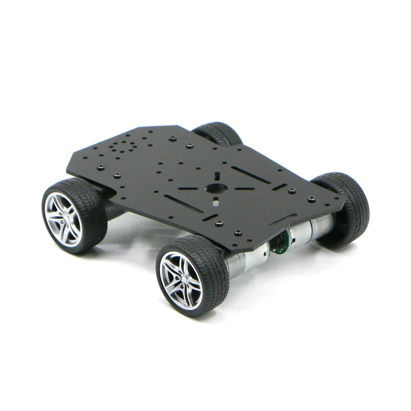 Intelligent car chassis, four-wheel drive DC deceleration motor, electric vehicle with four-wheel width less than 15CM