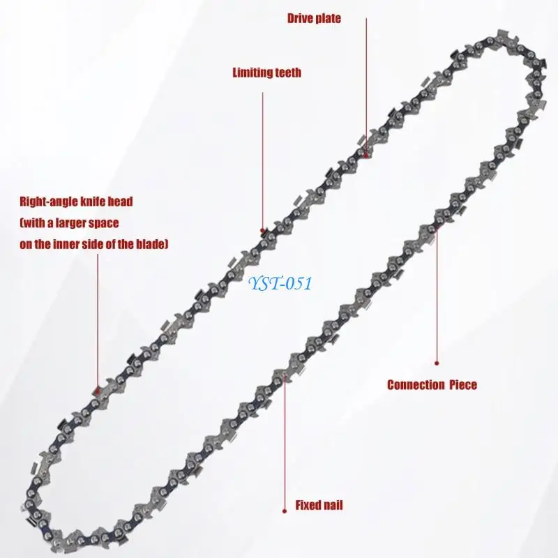 

E15A 2Pcs Metal Chainsaw Chain Electric Accessory Replacement Electric Chain Chain For Cordless Pruning