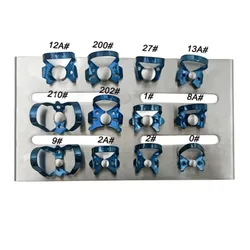 1 Set Dental Endodontic Rubber Dam Clamps Restorative Barrier Clip Holder Stainless Steel Tray Holder Dentist Surgery Equipment