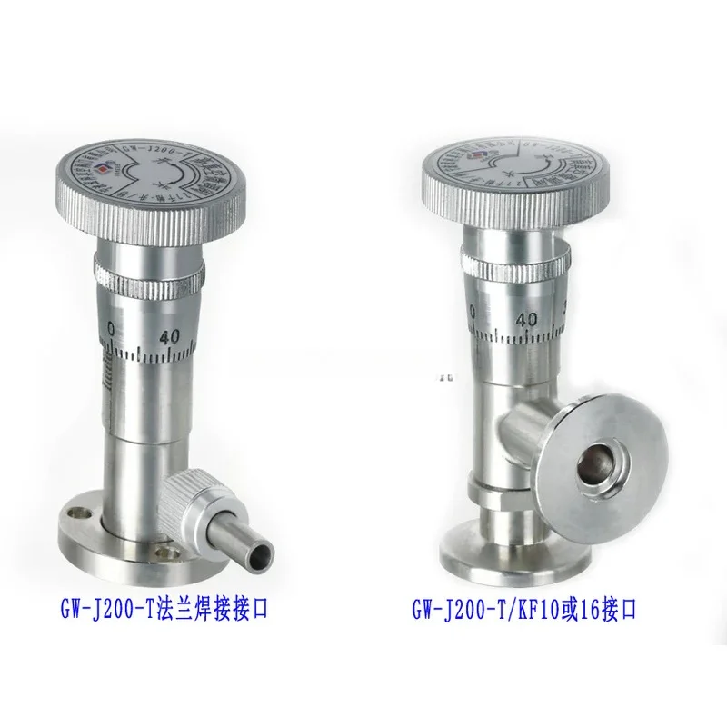 

High Micrometering GW-J200 GW-J30-T Stainless Steel Pin Degassing Vacuum Flow Manual Control Valve