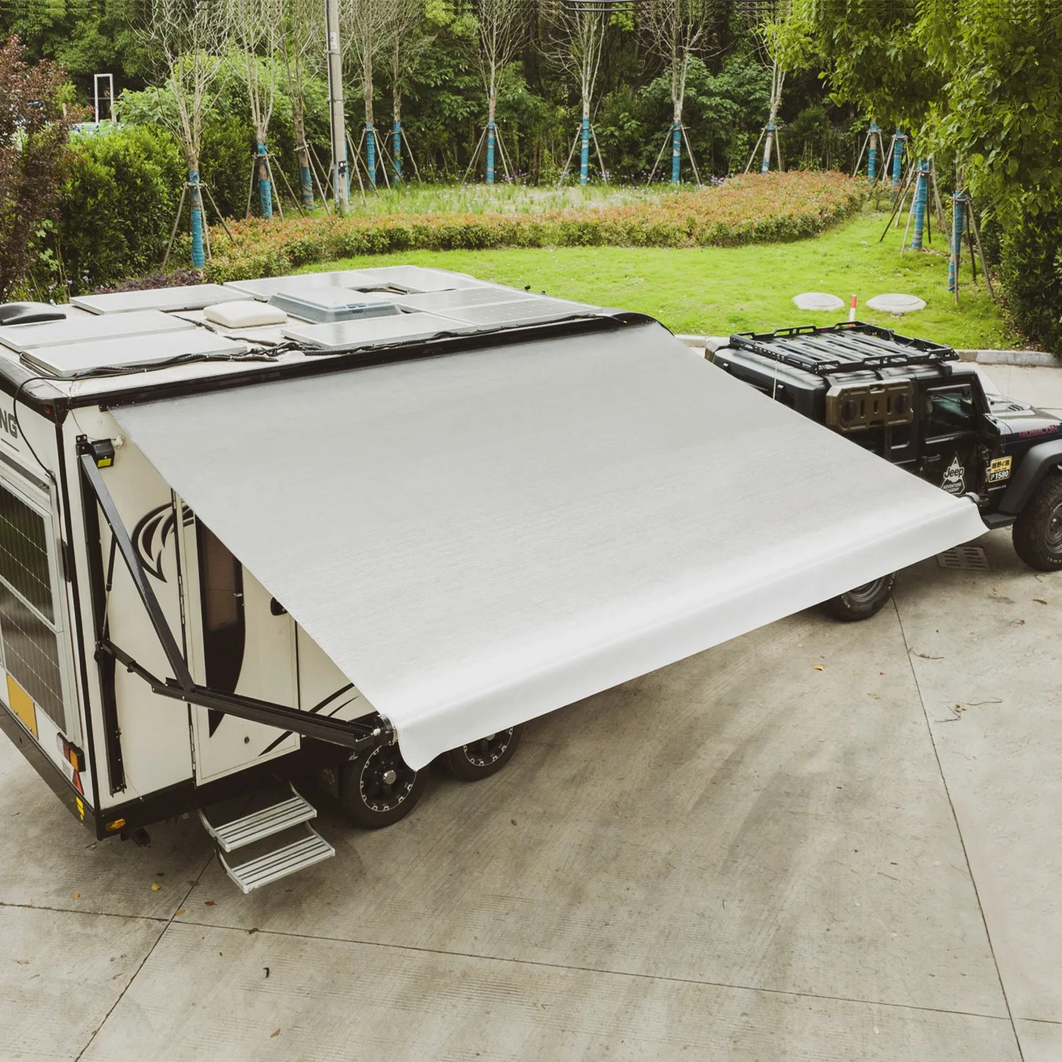 

Camper Van Rv Exterior Parts Rv Awning Electric Motorized Caravan Motorhome Awning For Outdoor CampingATV&UTV