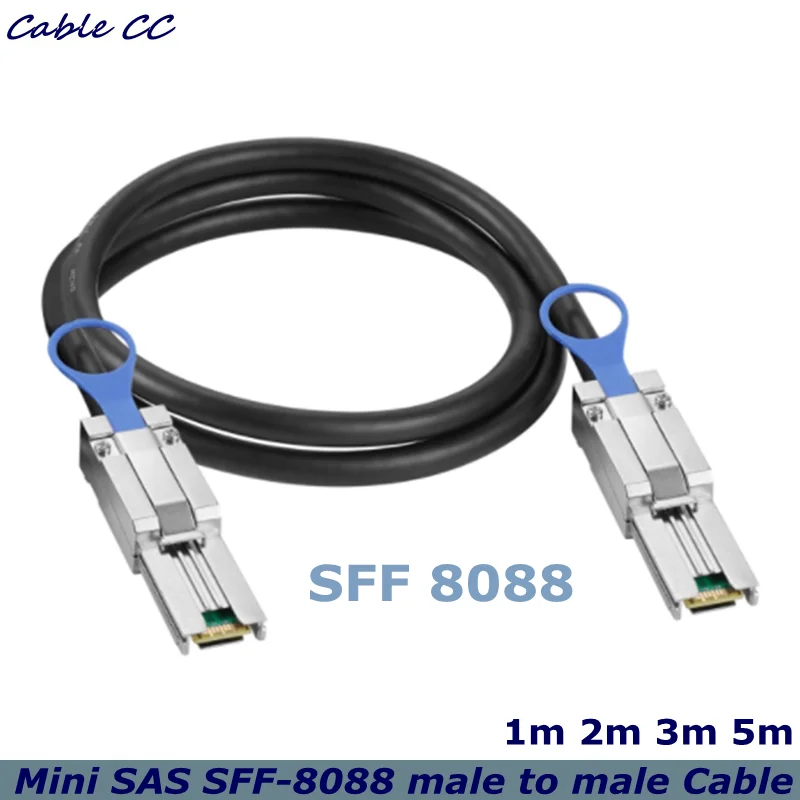 1m 2m External MINI SAS 26P SFF-8088 TO SFF-8088 Data Cable Mini SAS SFF-8088 Male To 8088 Male Cable 26P TO 26P Hard Disk Cable