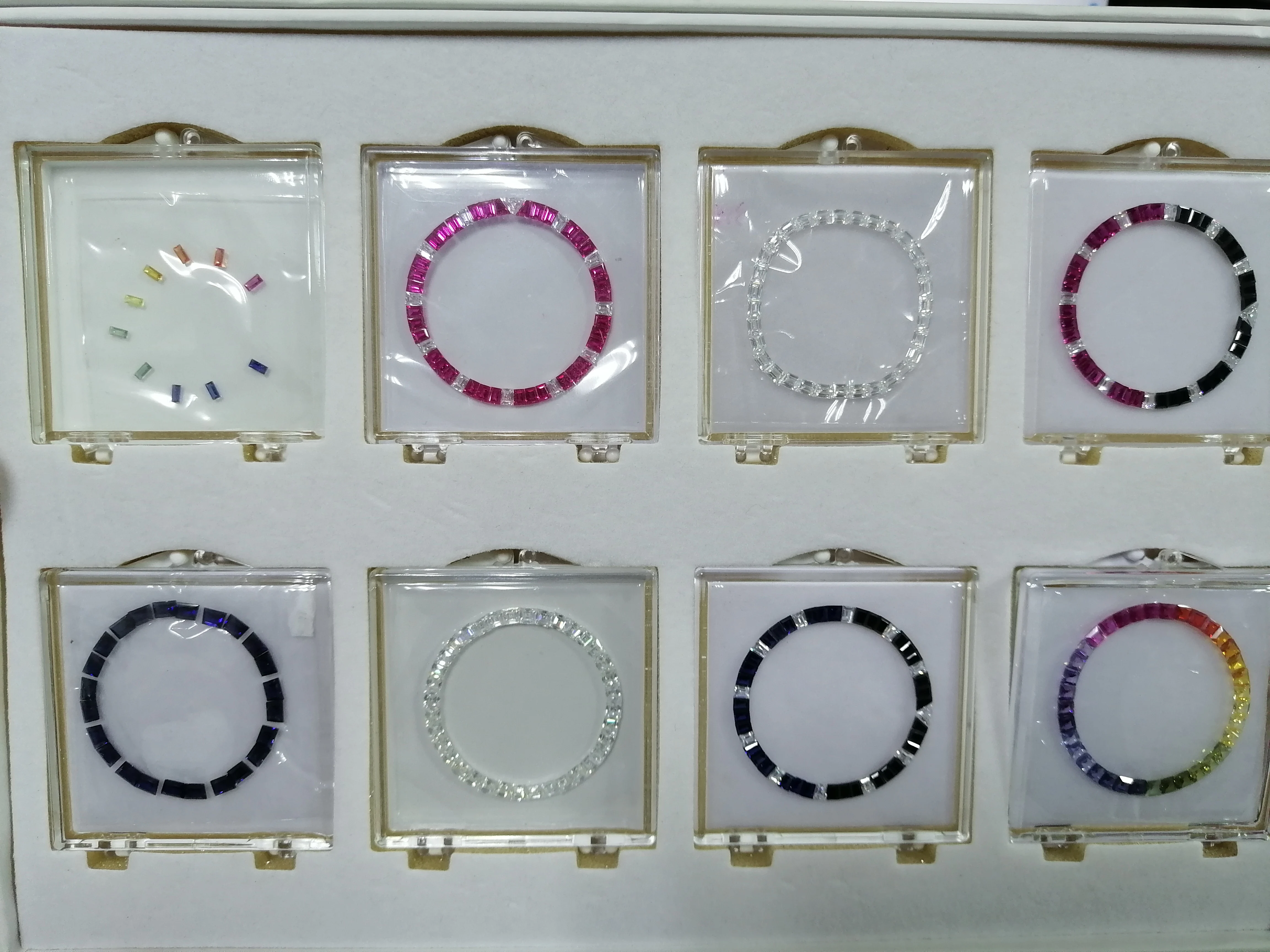 Loose Gemstones for Watch Bezels without Steel Bezel Moissanite 36 Pieces per Set Watch Bezels For 40mm Watch Cases Gems