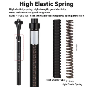 Tige de selle à suspension VTT 27,2/28,6/30,4/30,9/31,6*400 mm Tige de selle de vélo de vélo de route 45 mm à débattement Amortisseur amortisseur 10 meilleures ventes de moteur 2845 - No 8