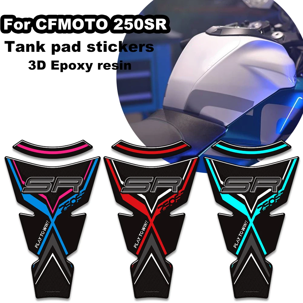 

Для CFMOTO 250SR 250 SR крышка топливного бака мотоцикла 3D наклейки из эпоксидной смолы наклейки защитный аксессуар