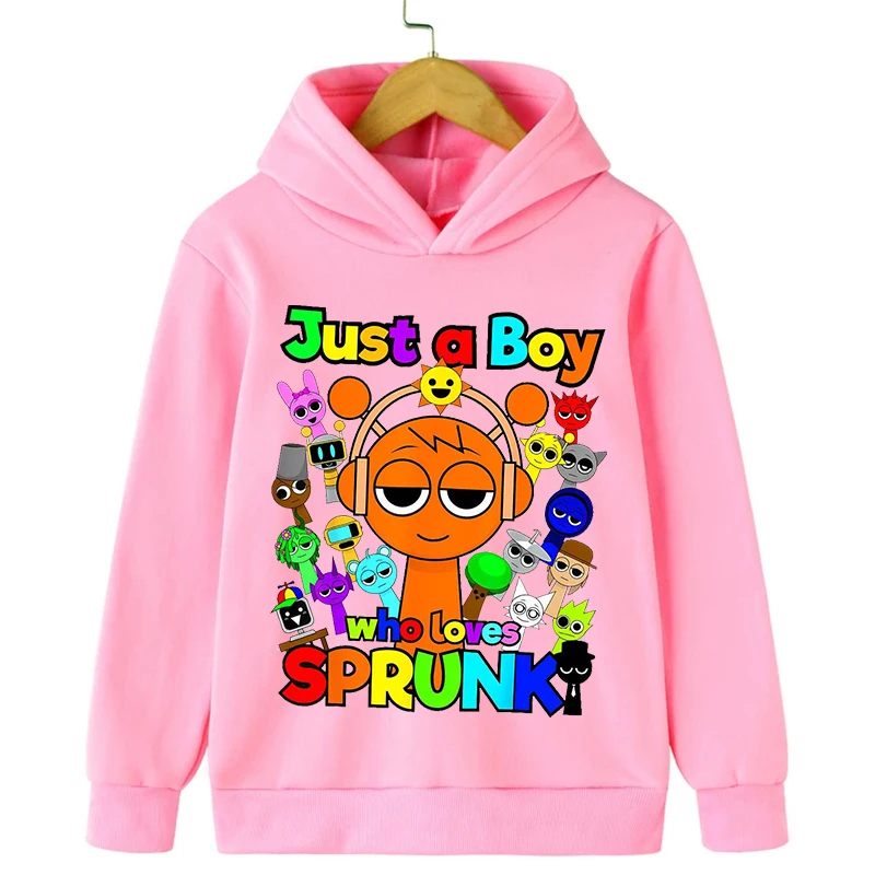 Children Sprunki Hoodies Incredibox Game Sweatshirts Kids Clothes Autumn Boys Casual Streetwear Girls Pullover Cartoon Outerwear