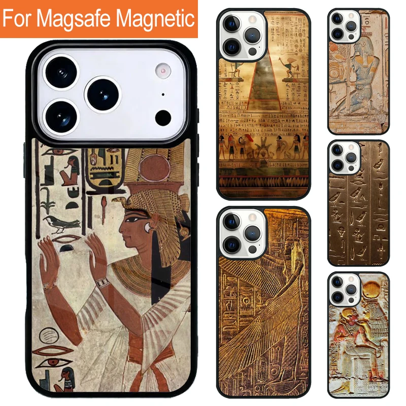 Phone Cases Egypt - Egypt Pharaoh Mural Magnetic Charging Phone