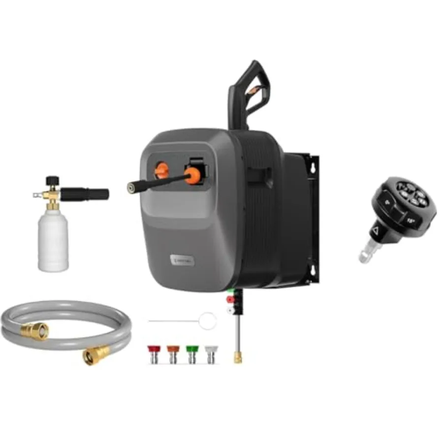 

Giraffe Tools Adjustable 6-in-1 Quick Changeover Power Washer Nozzle 1/4" Quick Connect 4000 PSI and Grandfalls Pressure Washer