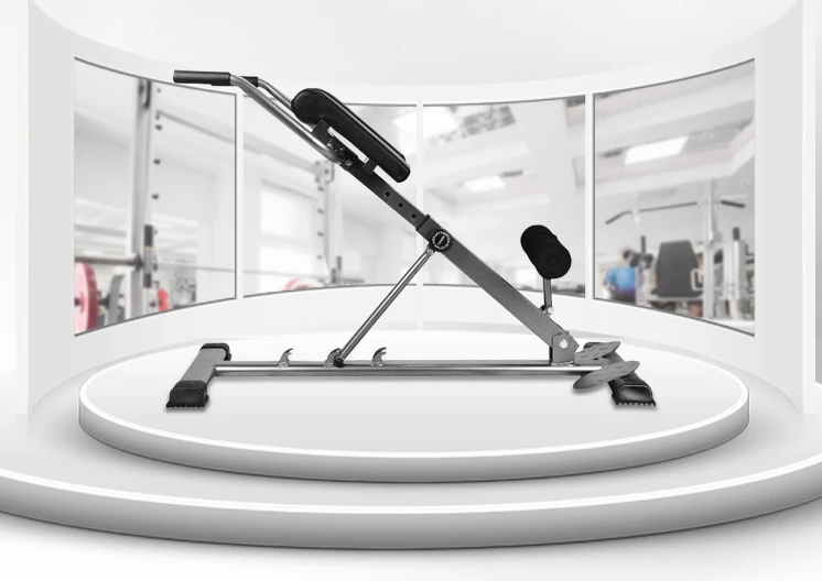 Silla romana de Interior para entrenamiento muscular, dispositivo de hiperextensión de espalda plegable para entrenamiento muscular en casa