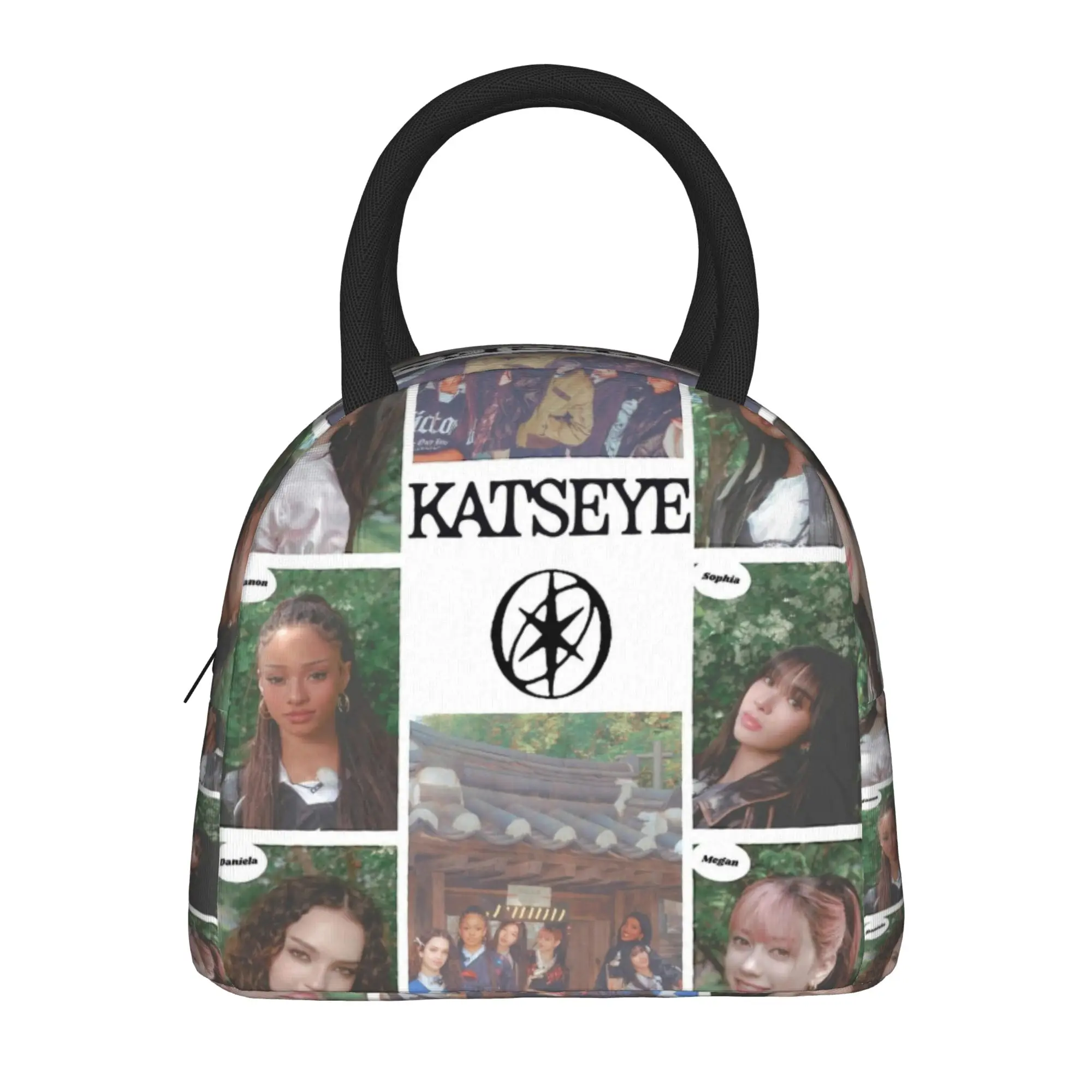 KATSEYE Group  Lunch Bag Fashion Picnic Lunch Box Designer Portable Thermal Tote Handbags