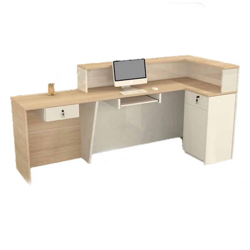 Custom Reception Desk Shop Salon Simple Luxury Reception Counter Unique Professional Rezeption Furniture Office