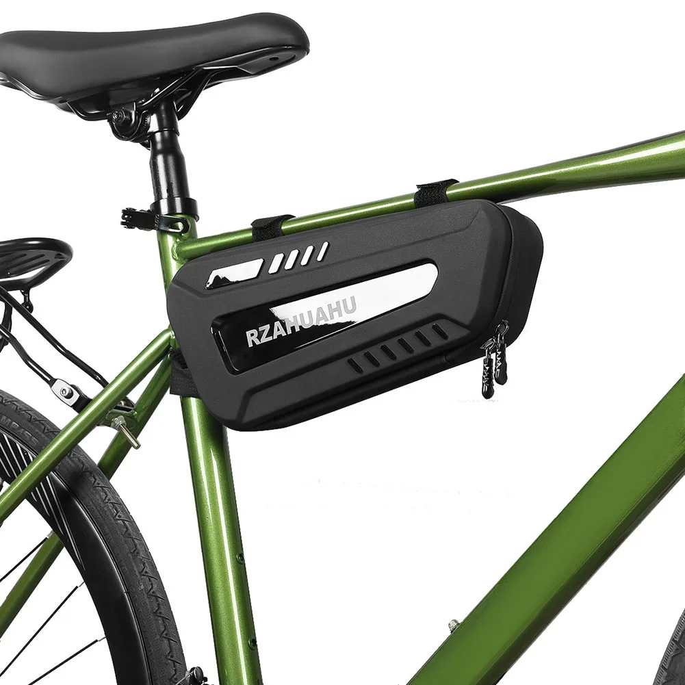 

1.5/2L Bicycle Frame Bag EVA Hard Shell Rainproof Bicycle Triangle Tool Bag Reflective Cycling Frame Bag MTB Bike Accessories