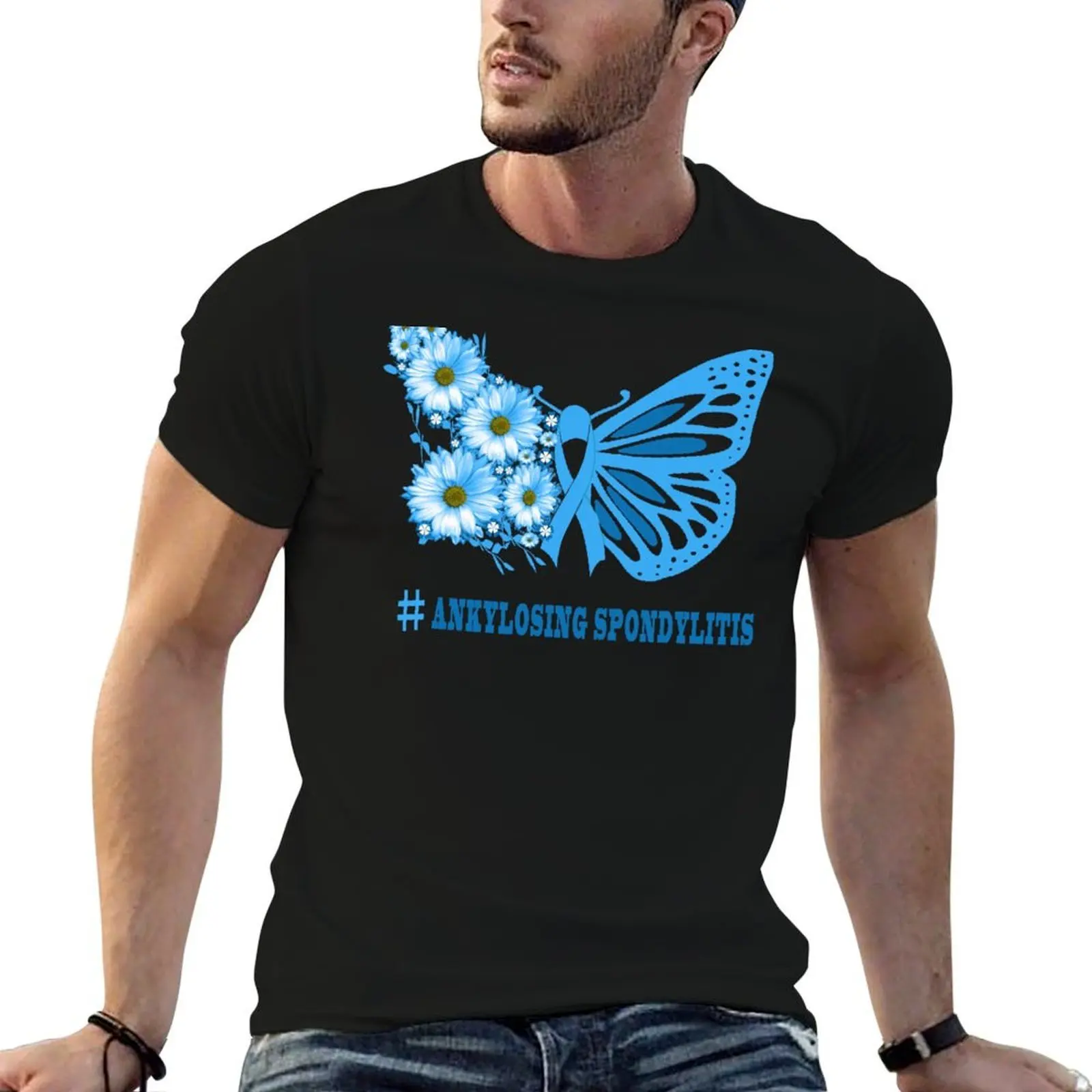 

Ankylosing spondylitis T-Shirt t shirts for man pack white cotton tshirt 100% T-Shirt