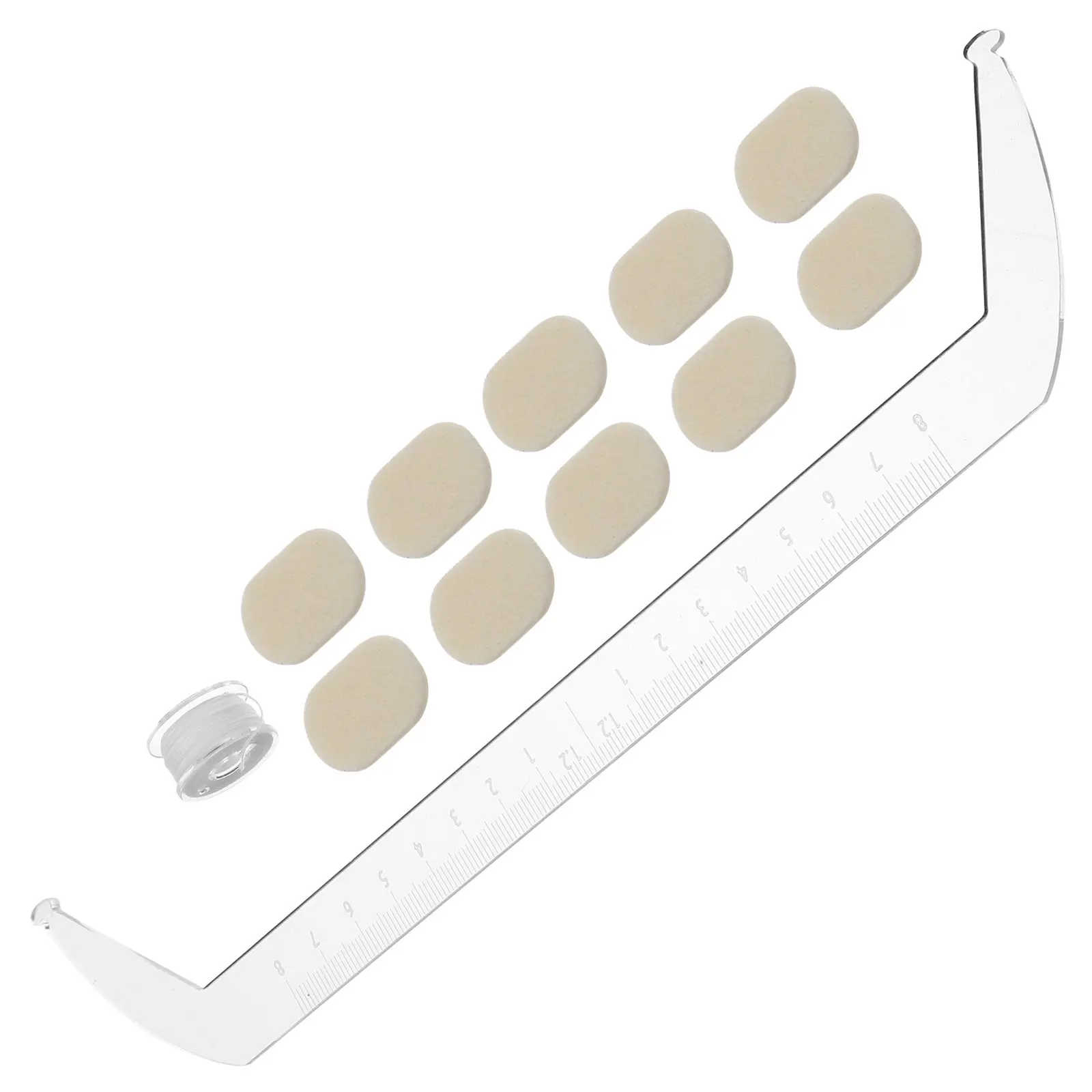 

1Set Transparent Acrylic Eyebrow Mapping Ruler for Precise Brow Shaping Symmetry Positioning Tattooing Beauty Treatments