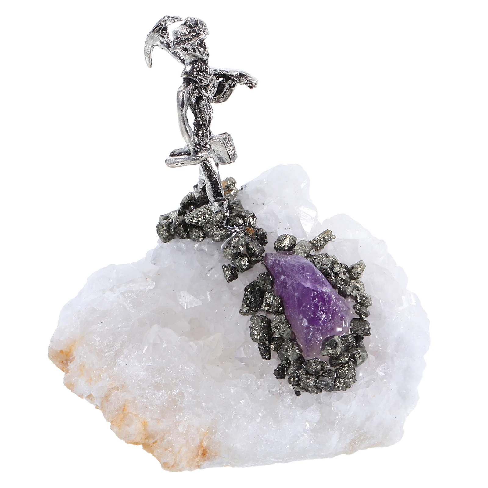 

Natural Crystal Crafts Miner Home Decoration Ornaments Alloy Decorative Crystals