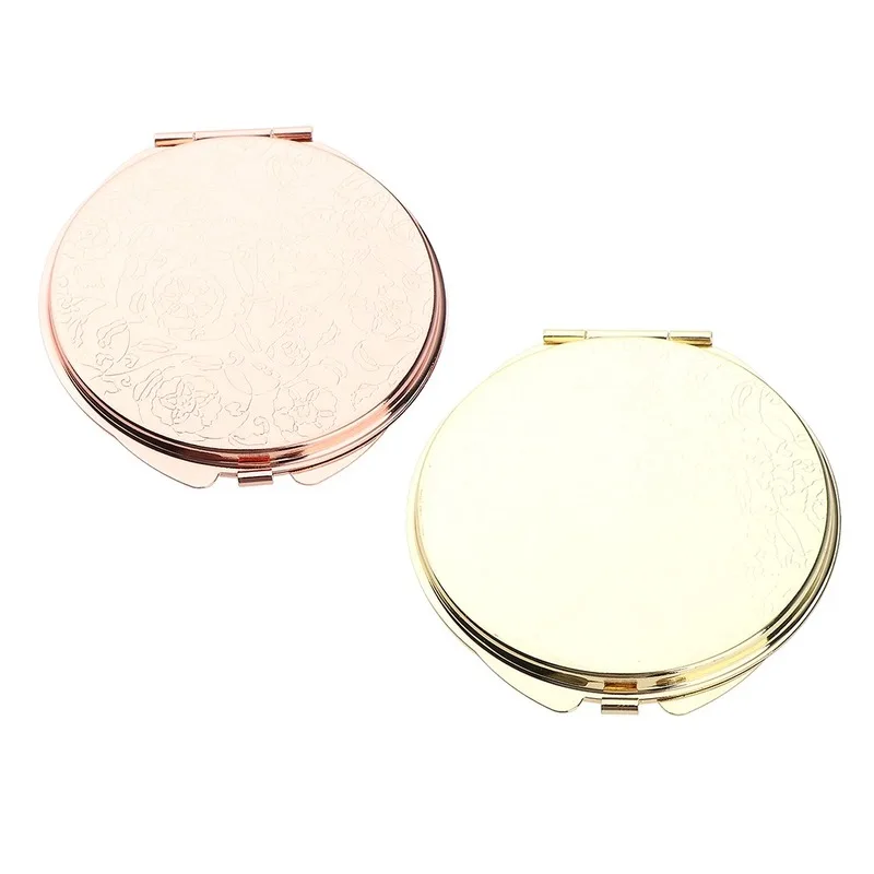 TSHOU665 Espejo de maquillaje compacto Espejo de maquillaje portátil con aumento cosmético para bolso Bolsa de viaje Espejo de oficina en casa compacto