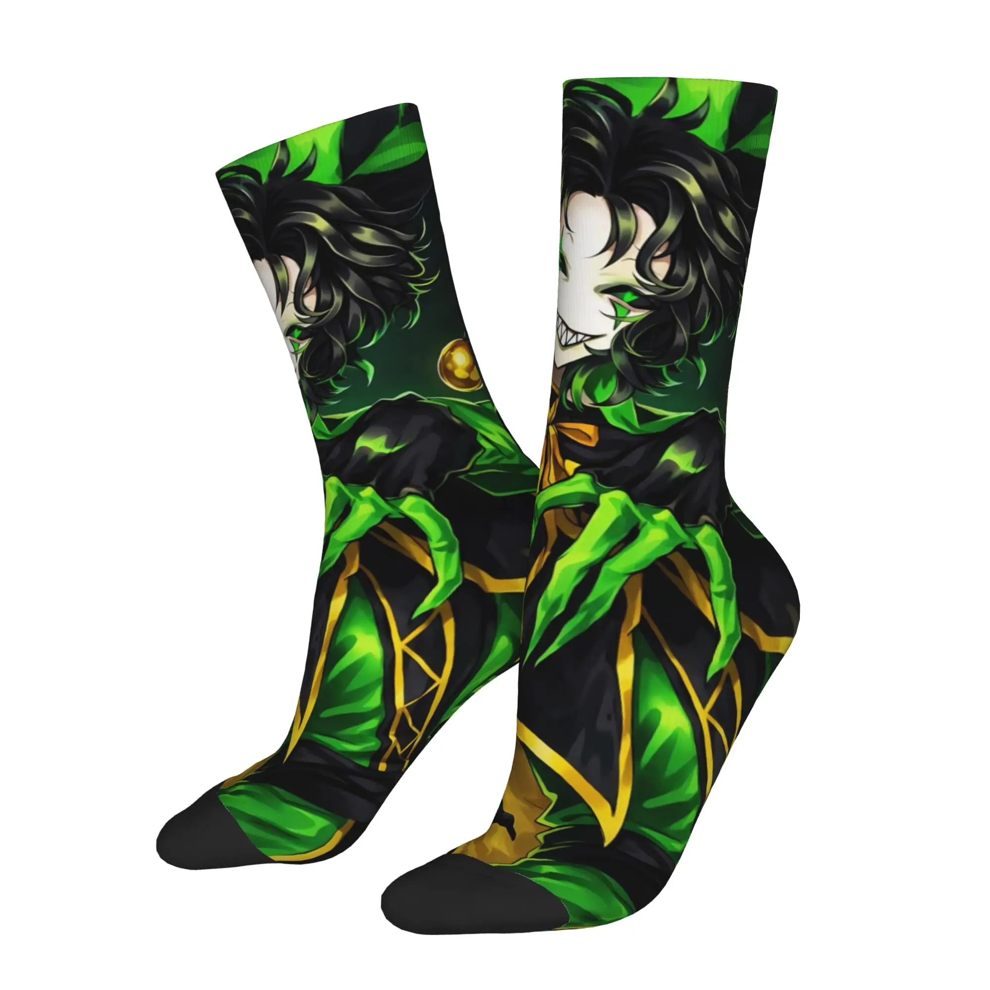 Winter Warm Crazy Design Women Men The F-Freak Circus Harlequin Socks  Non-slip Middle Tube Socks