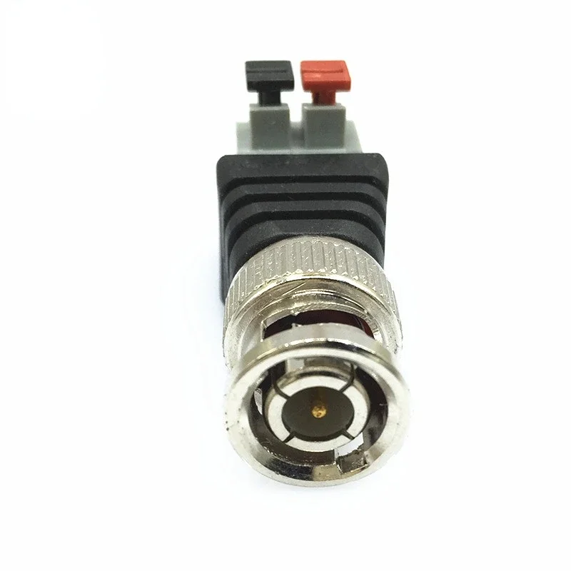 BNC laki-laki ke konektor terminal ekstrusi Q9 50ohm konektor video pengawasan adaptor terminal tipe Tekan