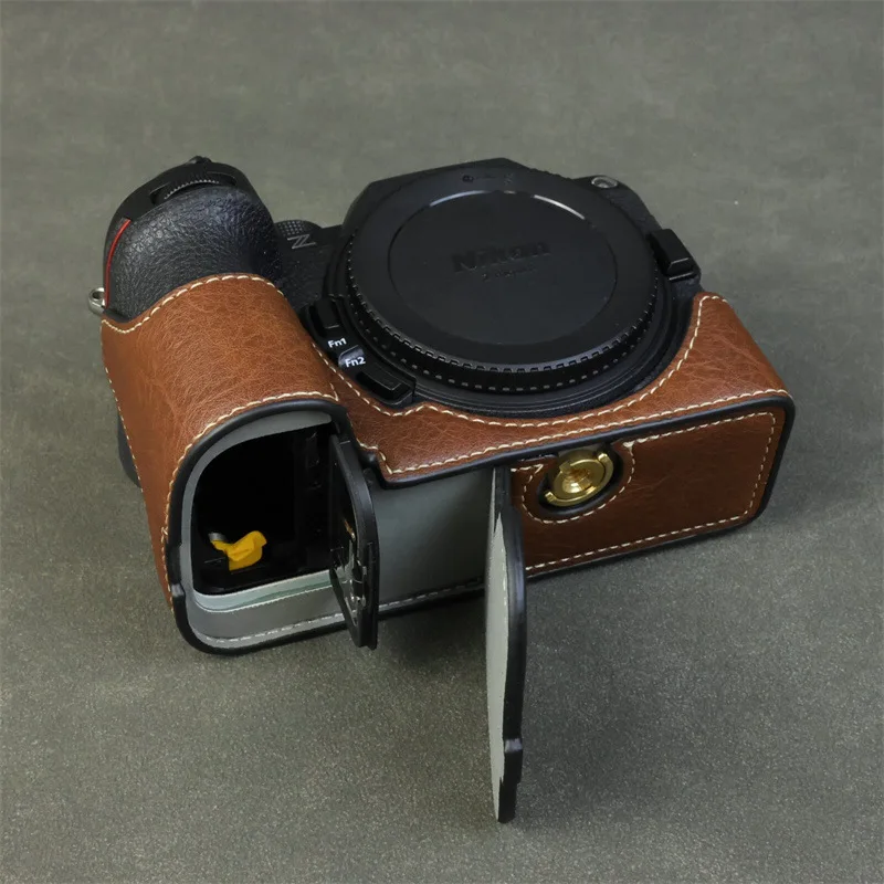 For Nikon Z5II Camera Retro Leather Cases Protective PU Cover Z52