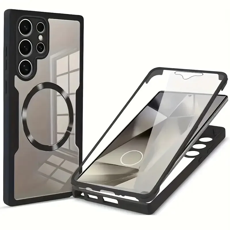 حافظة حماية مغناطيسية متكاملة لفيلم الغلاف، قابلة للتطبيقS25Ultra/S24Ultra/24 Plus/S24FE/S23Ultra/S23FE/S22Ultra/S21Ultra #3