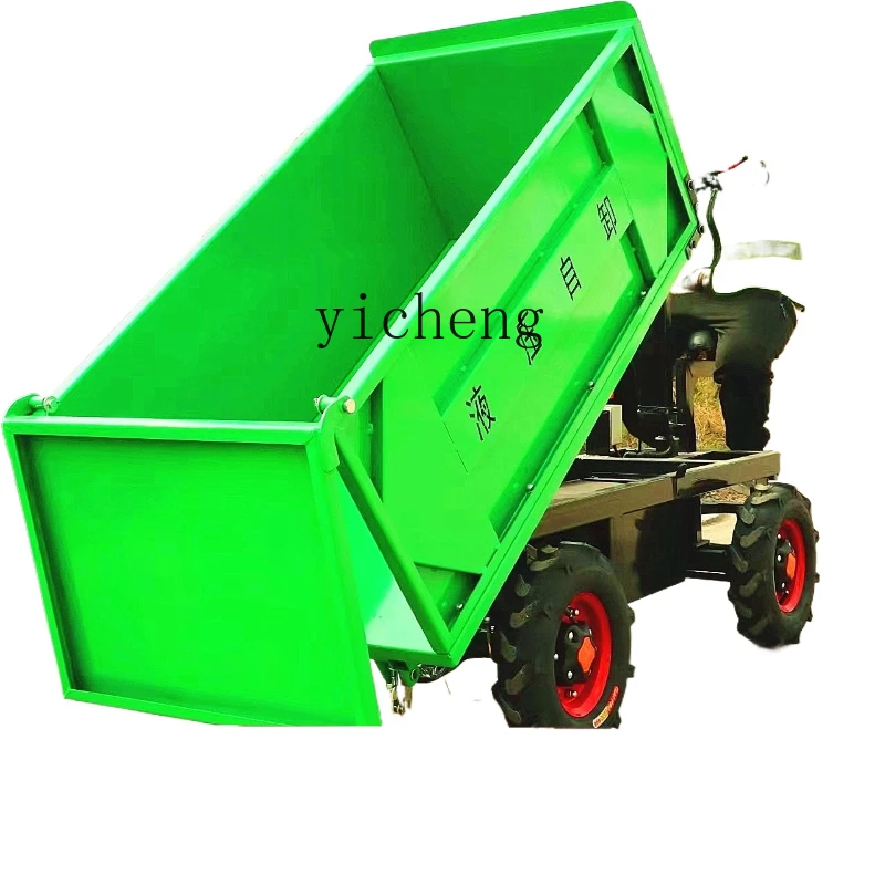 

ZC construction site electric four-wheel dump truck hydraulic dump truck pulling brick concrete agricultural vehicle