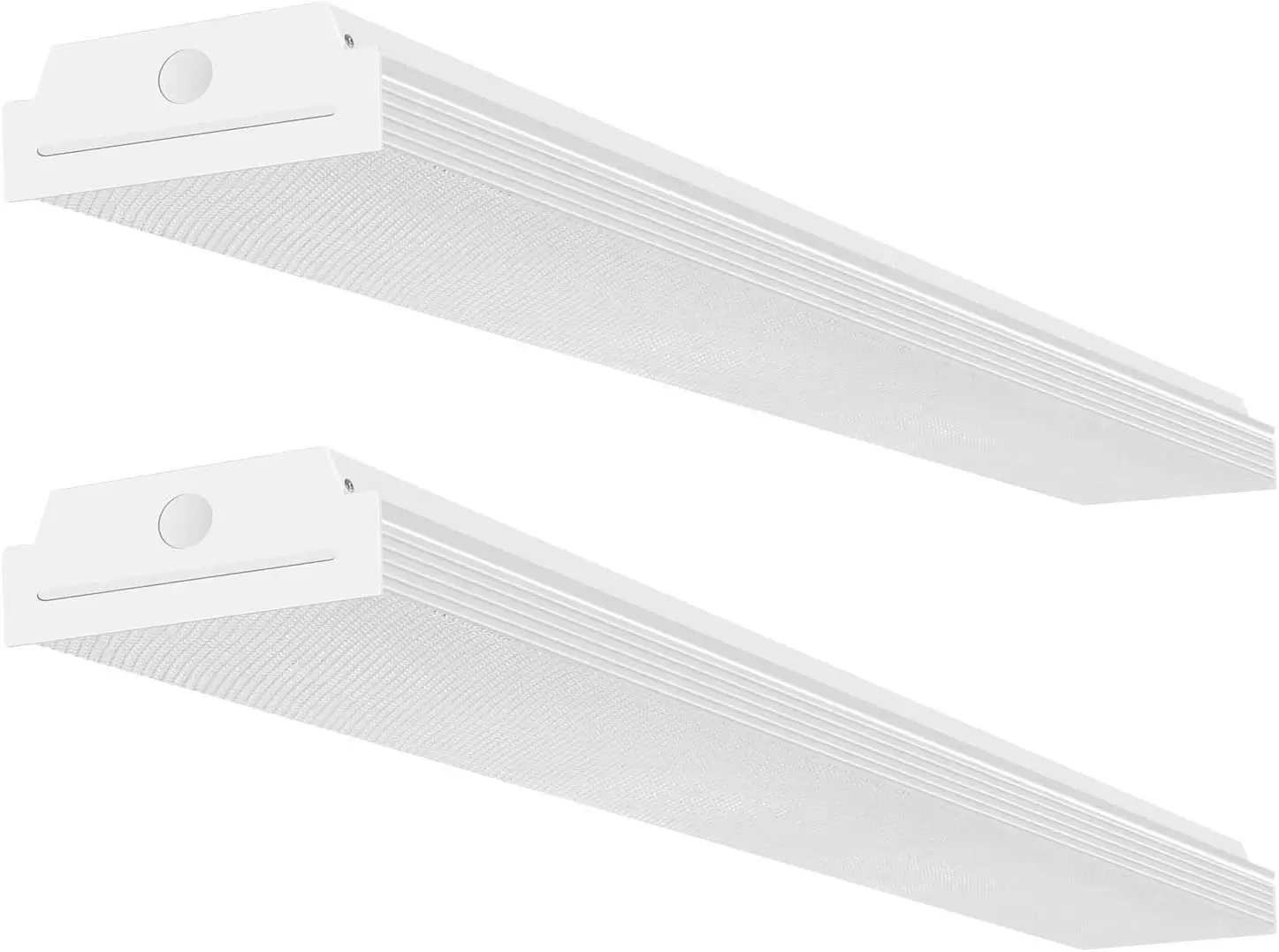 

4FT LED Wraparound 40W 4400lm 4000K Shop Lights for Garage, Flush Mount Ceiling Light Fixture, 2 Pack