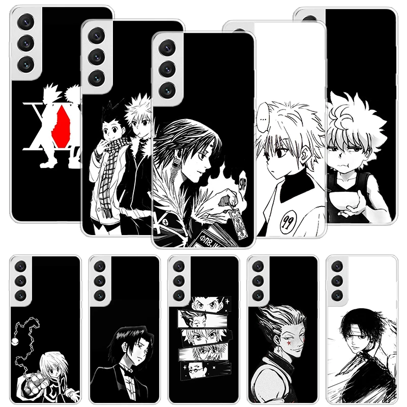 Black White Hunter HXH Phone Case For Samsung Galaxy S24 S23 S22 S21 S20 Ultra S20 FE S10 Plus S9 S8 + Fundas Cover Coque