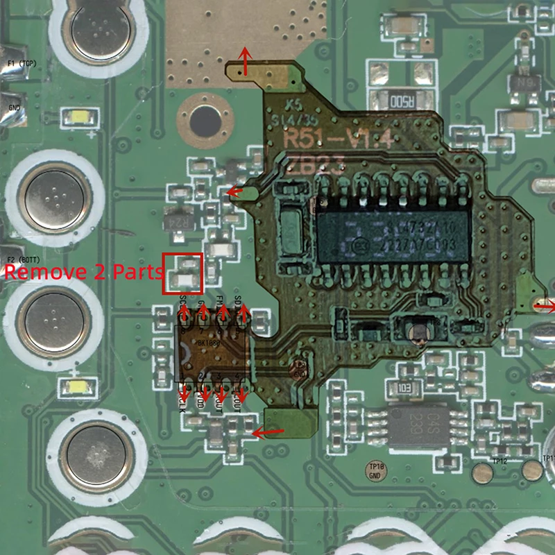 وحدة تعديل مكون مذبذب الرقاقة والكريستال SI4732 V2 (إصدار FPC) لـ Quansheng UV-K5