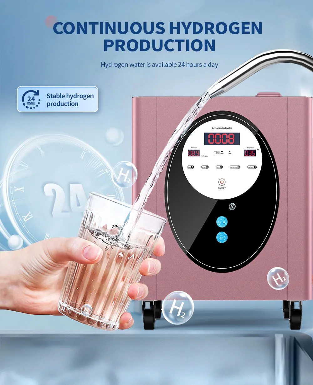 SUYZEKO Ganzhaus-Wasserstoffwasser-Maschine Wasserstoff-Badgenerator für Heim-SPA-Wellnesszentrum Wasserstoffreiches Wassersystem – Detail 5