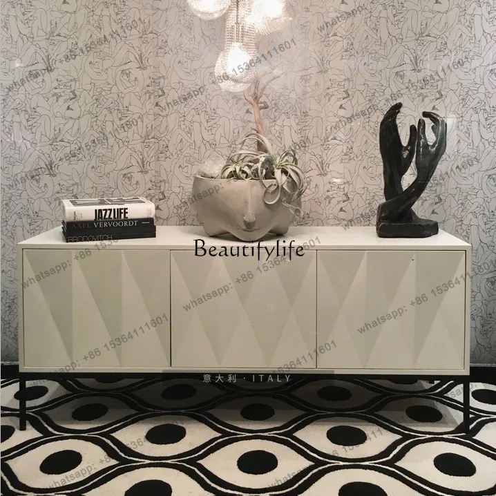 Best Seller Italian Personalized Creative Side Cabinet Simple Modern Model Room Leisure Cabinet Customization